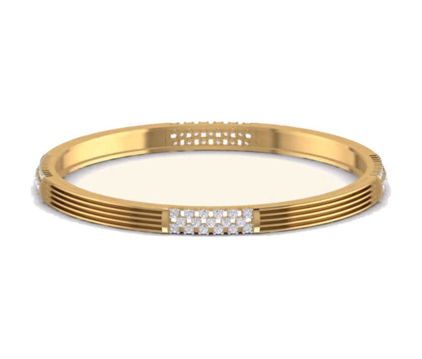 Channel-Set Mini Bangle