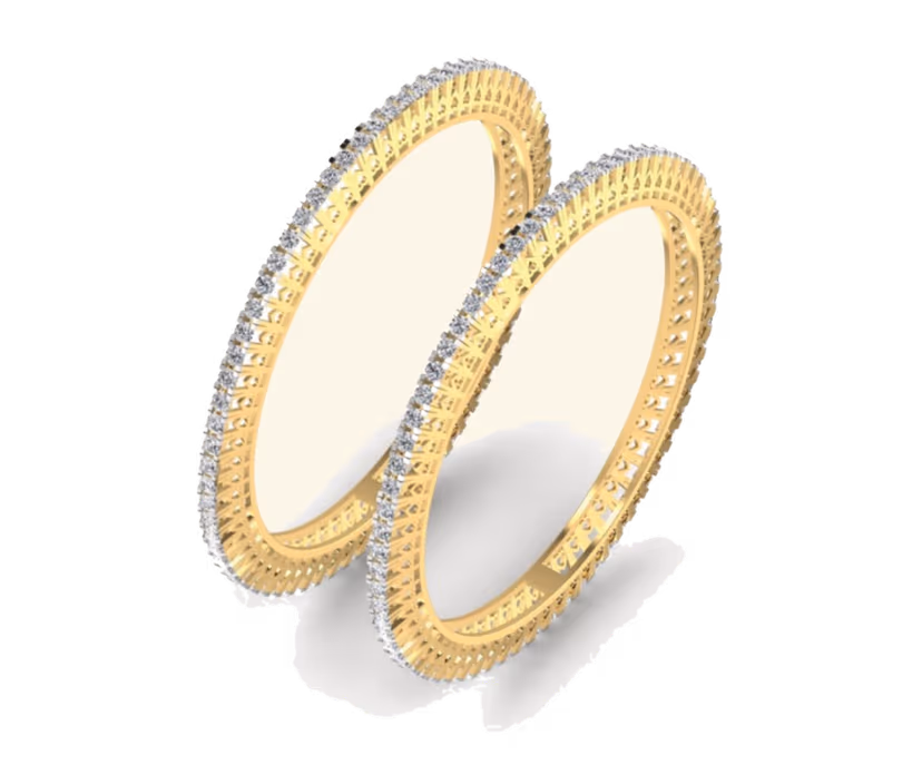 Twin Pavé Bangle Pair