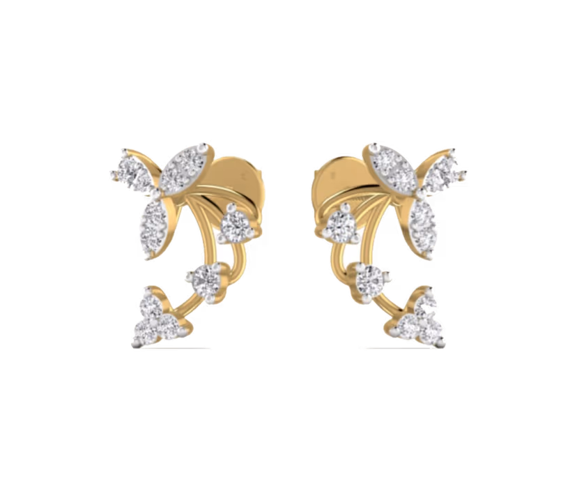Bridal Twin-Spray Earrings
