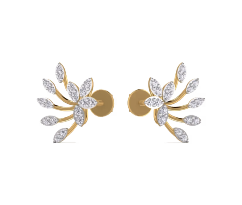 Bridal Sunburst Spray Earrings