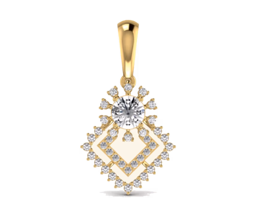 Bridal Drop Diamond Pendant