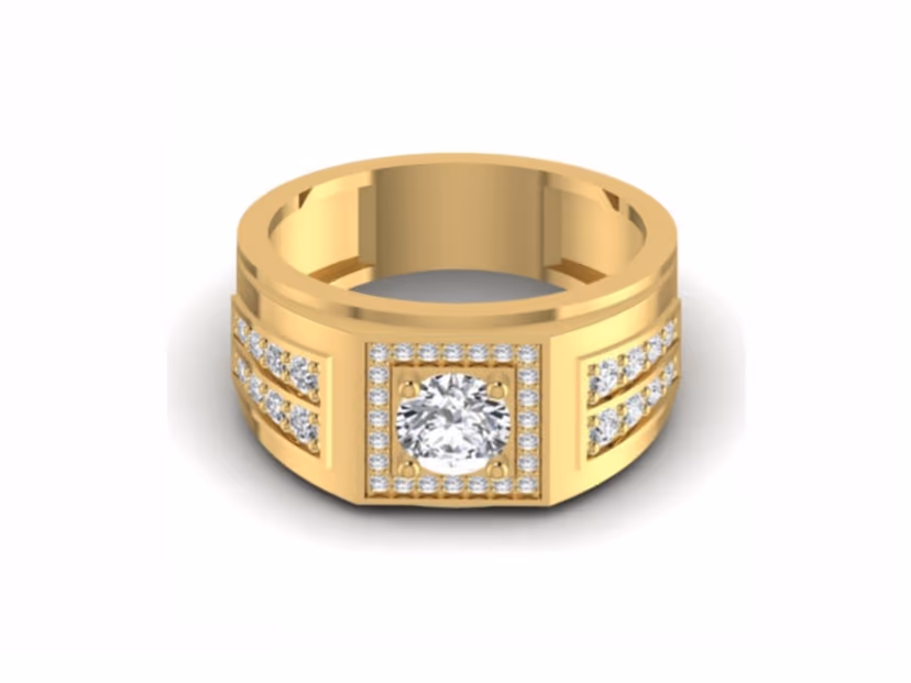 Full iced halo + pavé band, luxury crossover