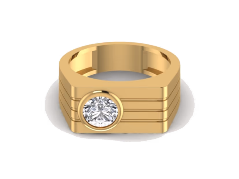 Round Geometric-Set Signet