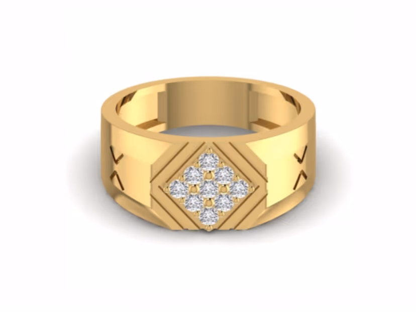 Diamond-within-diamond geometric cluster