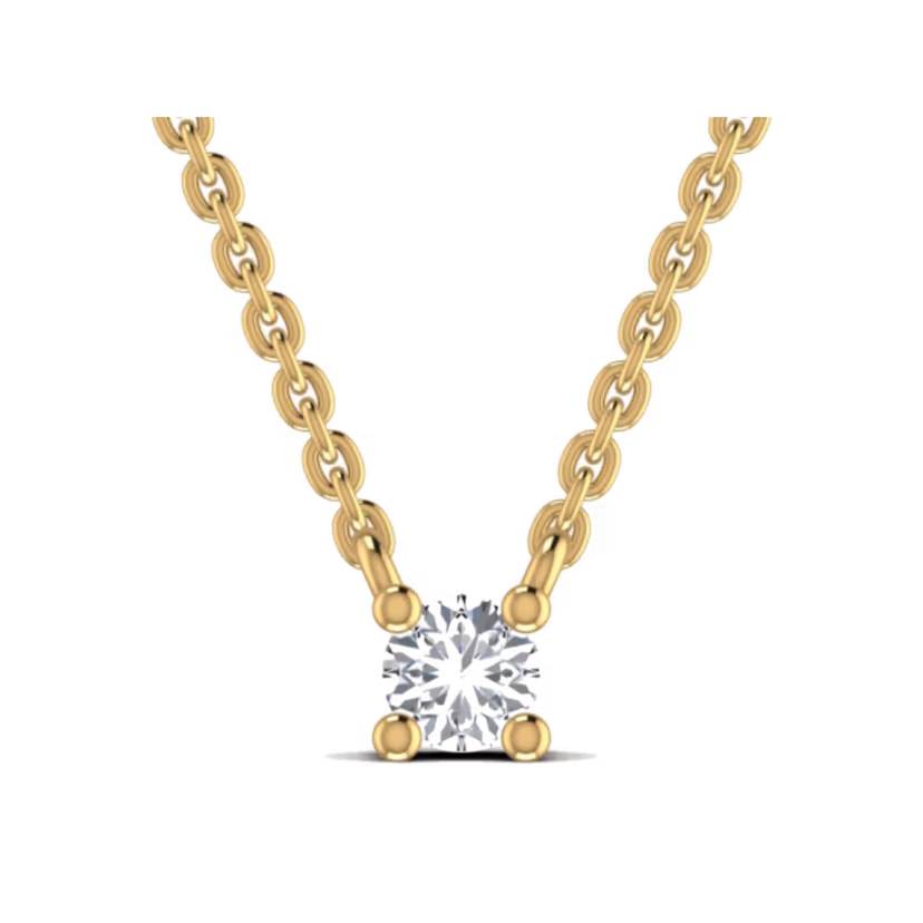 Heart Solitaire Pendant