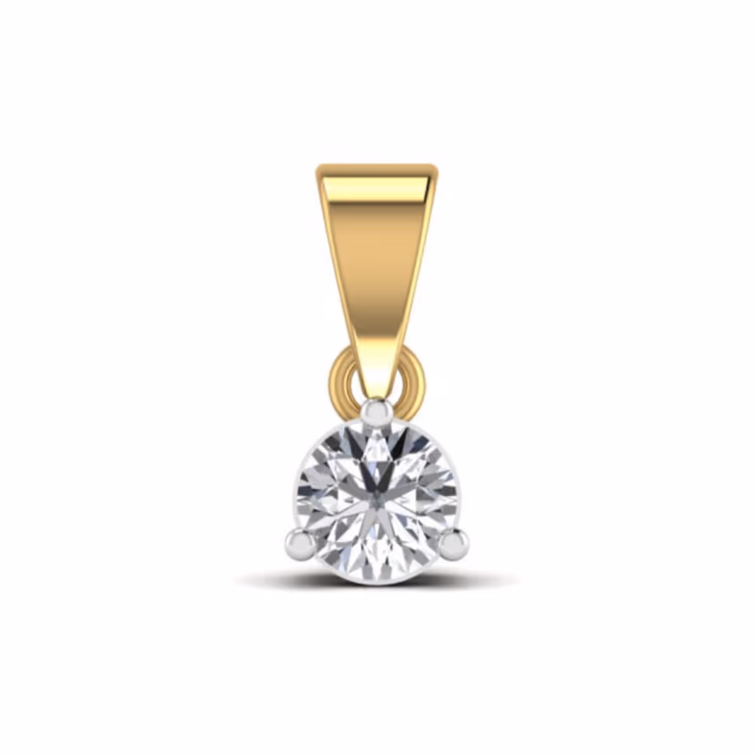 Tiny diamond pavé bar pendant on a polished chain.