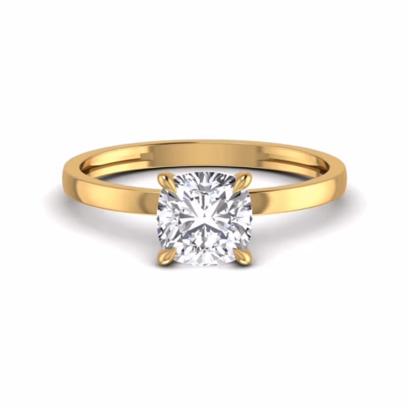Double-row pavé eternity ring with continuous diamond surface.