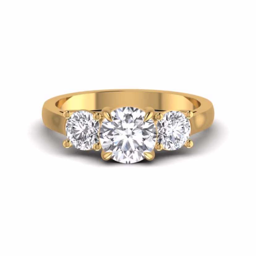 Double-row pavé halo ring with bezel centre stone.