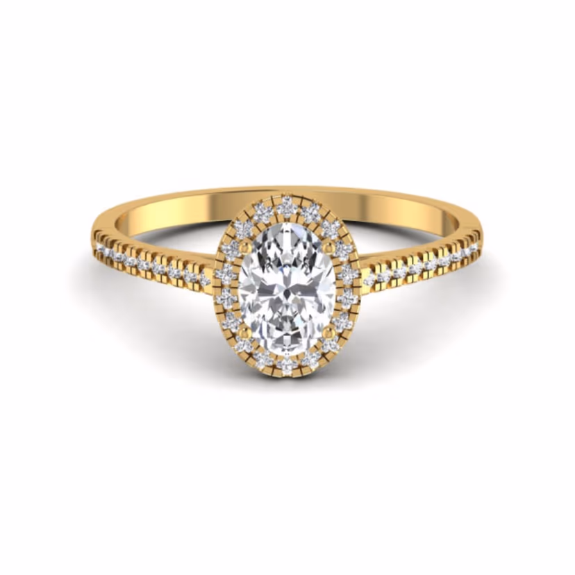 Channel-set five-stone ring with even round line.