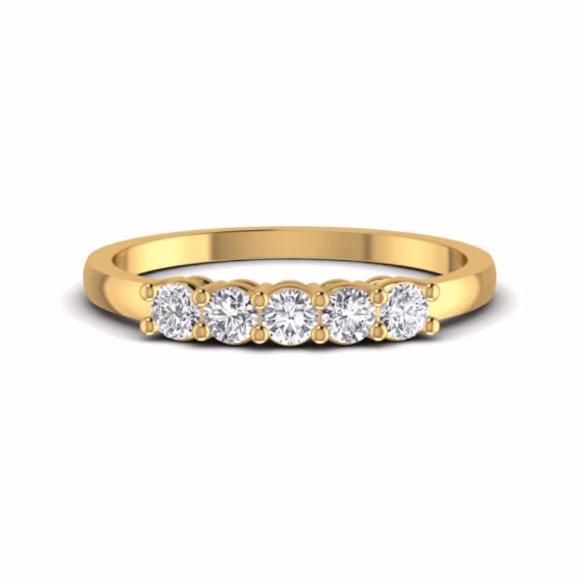 Marquise-centre ring with elongated prong setting.