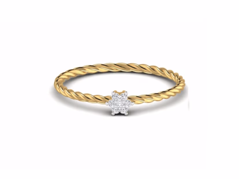 Ultra-light dainty accent ring