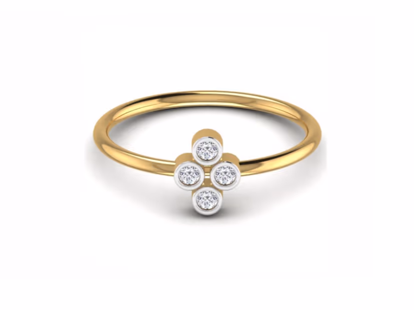 Delicate pavé detail fine band
