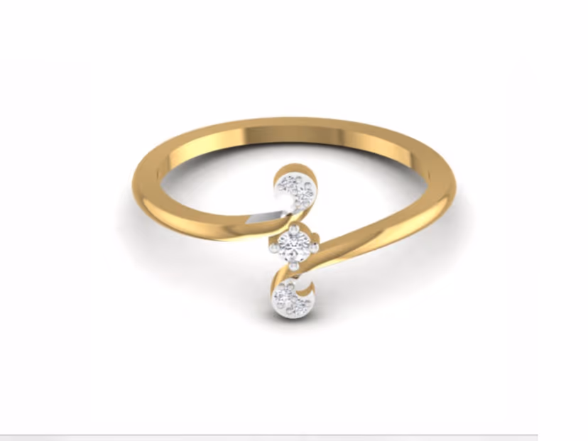Dainty fine gold stacking band