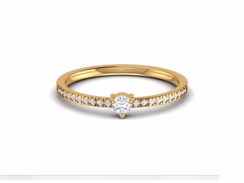 Subtle modern accent ring