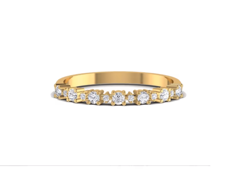 Graduated Pavé Half-Band