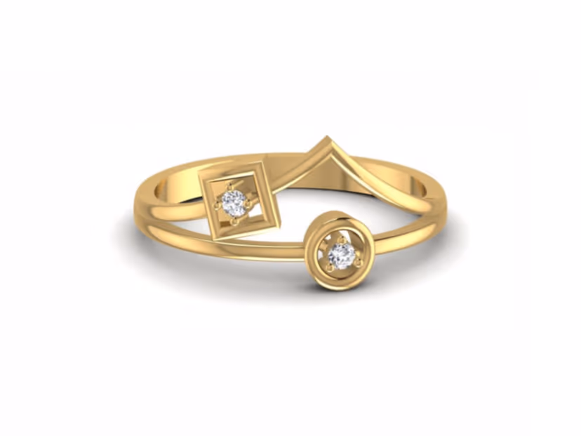 Sleek minimalist everyday ring