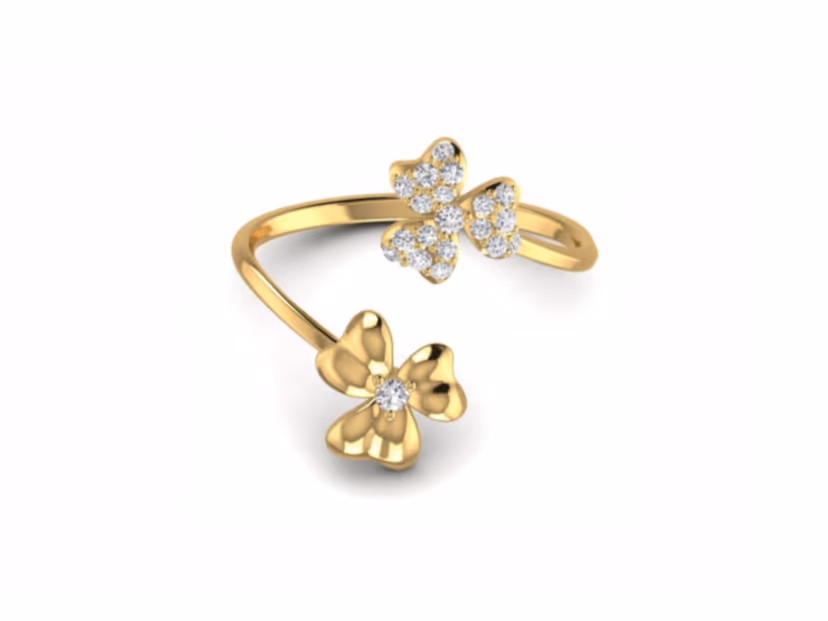 Delicate diamond accent band