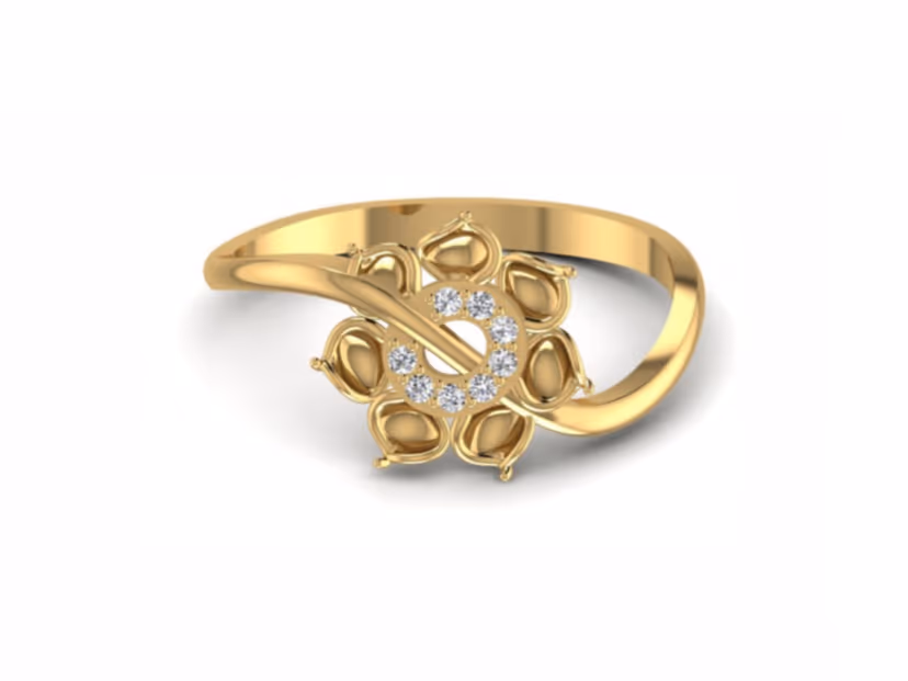Substantial 1.84g band with an understated 0.05ct accent
