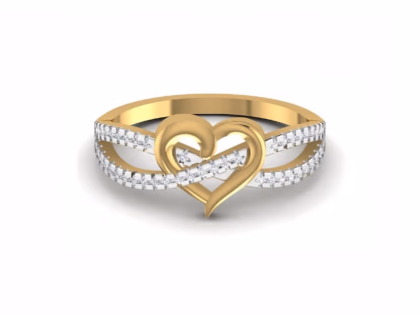 Contemporary sparkle ring