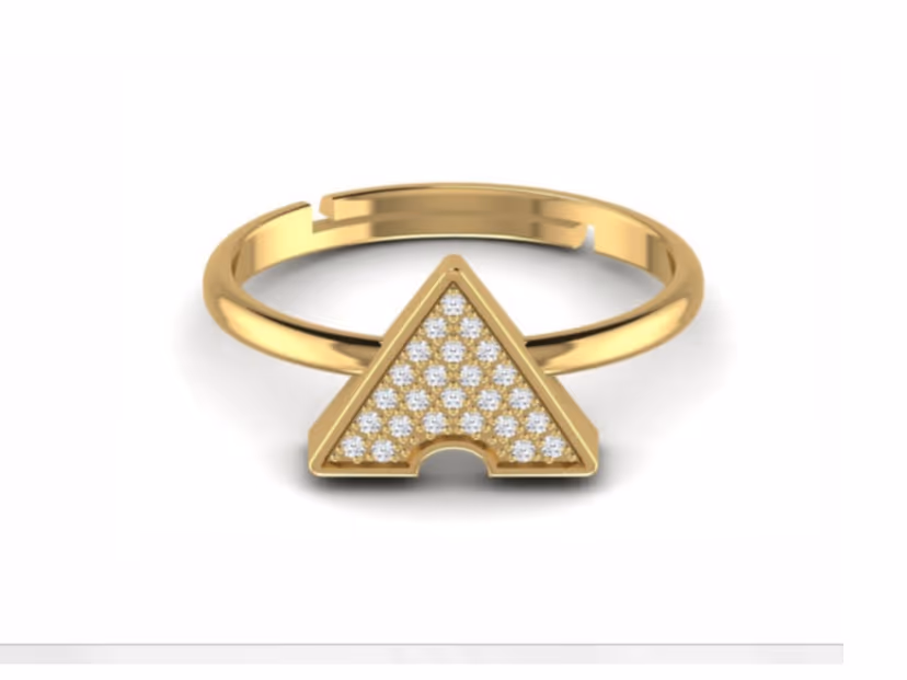 Diamond-forward 1.95g band with a 0.23ct stone for added presence