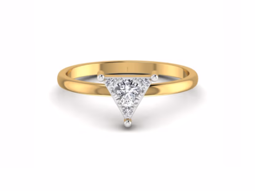 Everyday-weight 1.39g band with a subtle 0.04ct accent stone