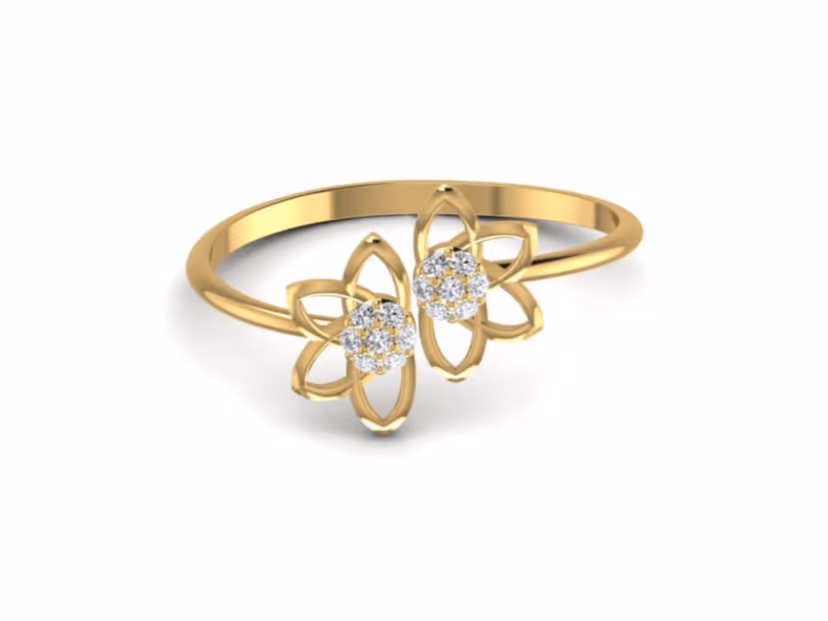 Dainty 1.26g solitaire with a 0.10ct round diamond