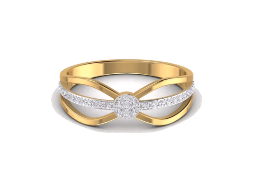 Crossover Twin Pavé Band
