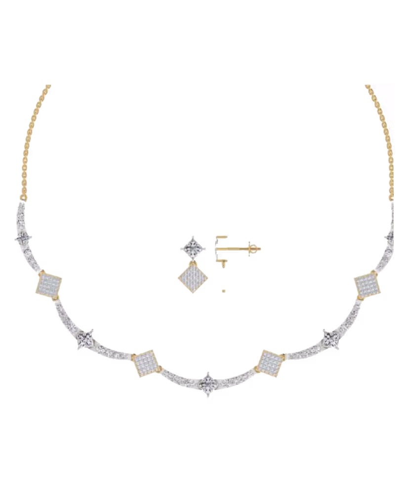 Geometric Station Pavé Chain