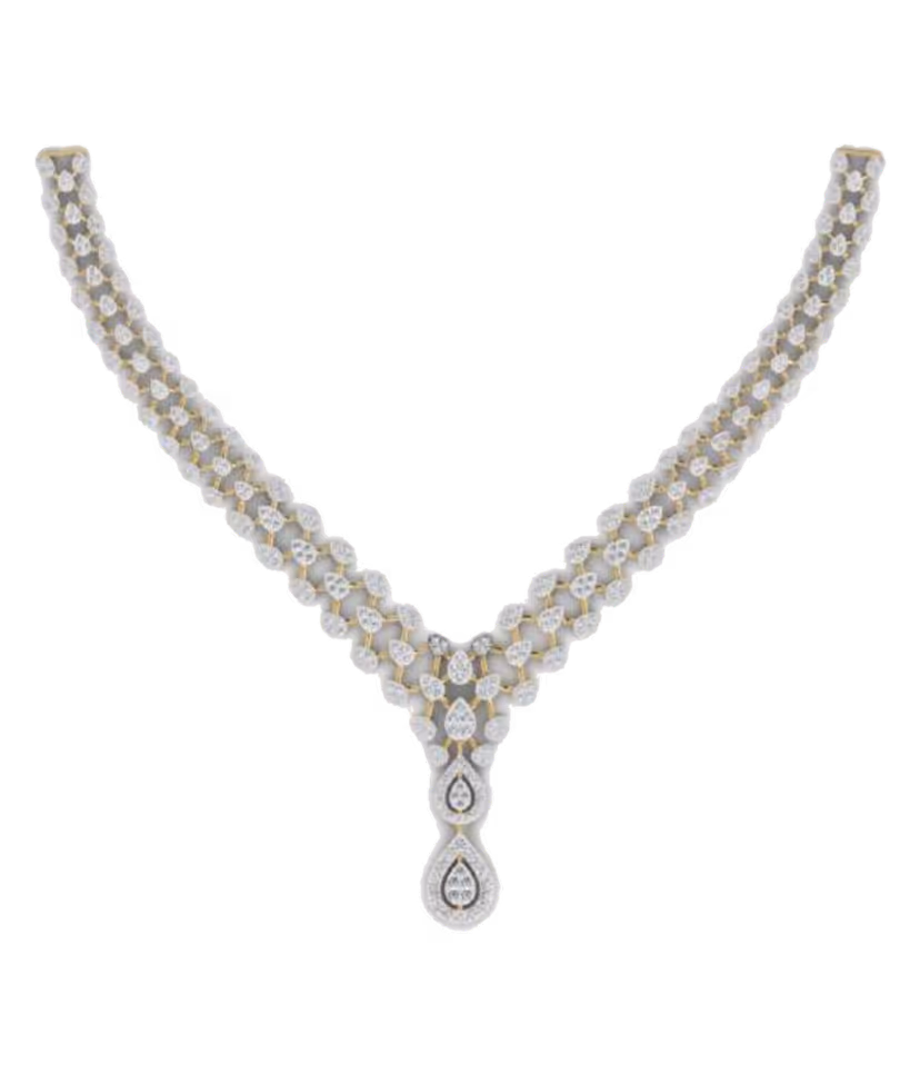 V-Shape Double-Row Necklace