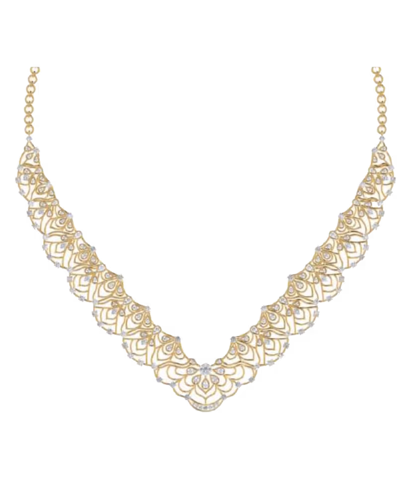 V-Shape Diamond Lace