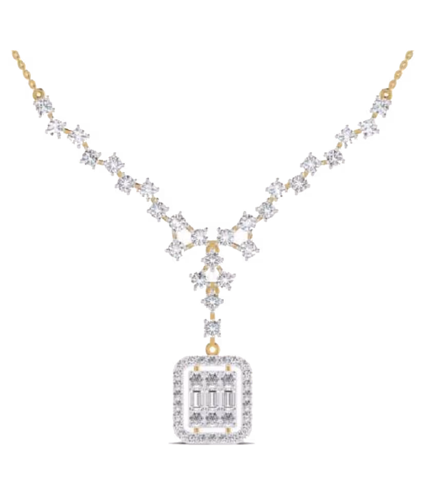 Emerald-Cut Centerpiece Chain
