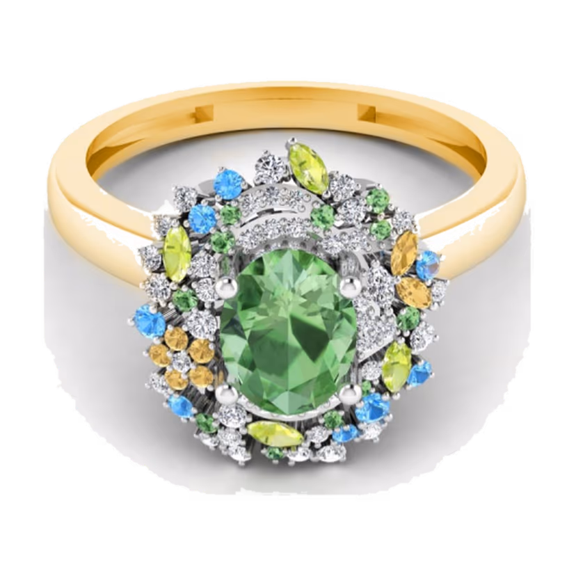 Peridot Oval Cocktail