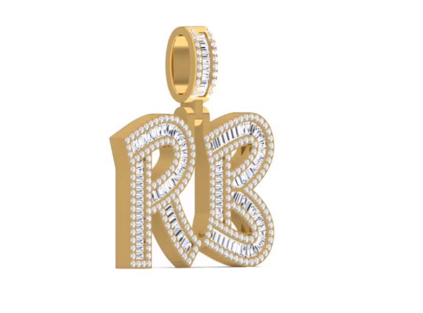 Custom Initial Pendant — RB