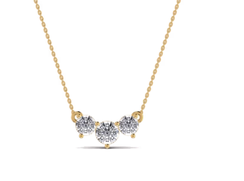 Three-Stone Bar Pendant