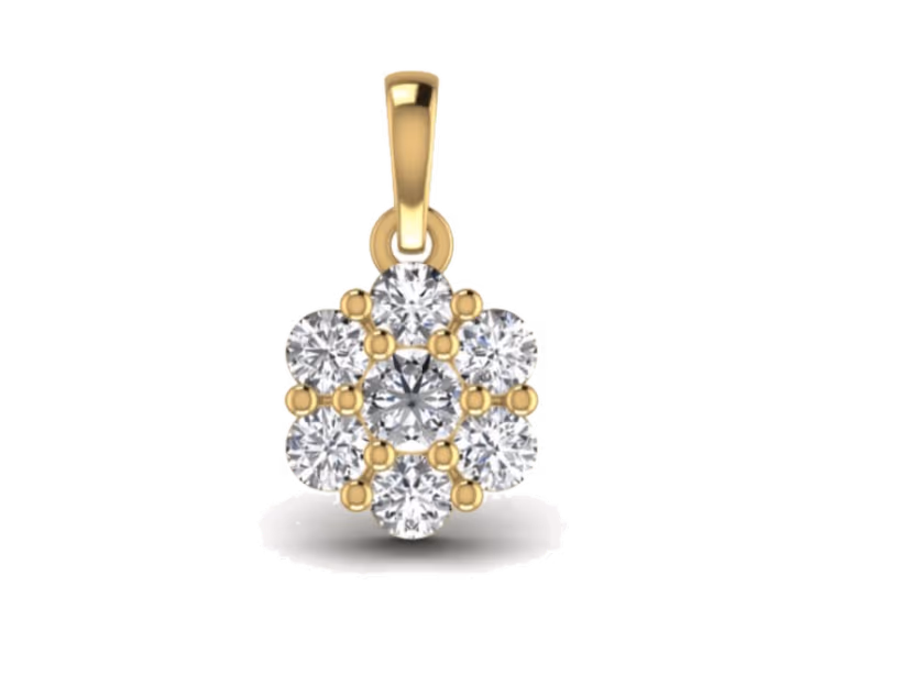 Cluster Flower Pendant