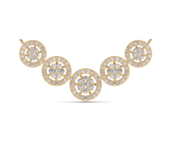 Three-Station Tennis Pendant