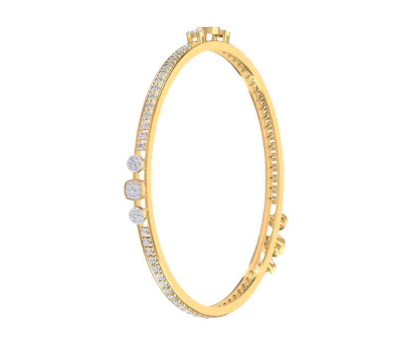 Four-Stone Station Bangle