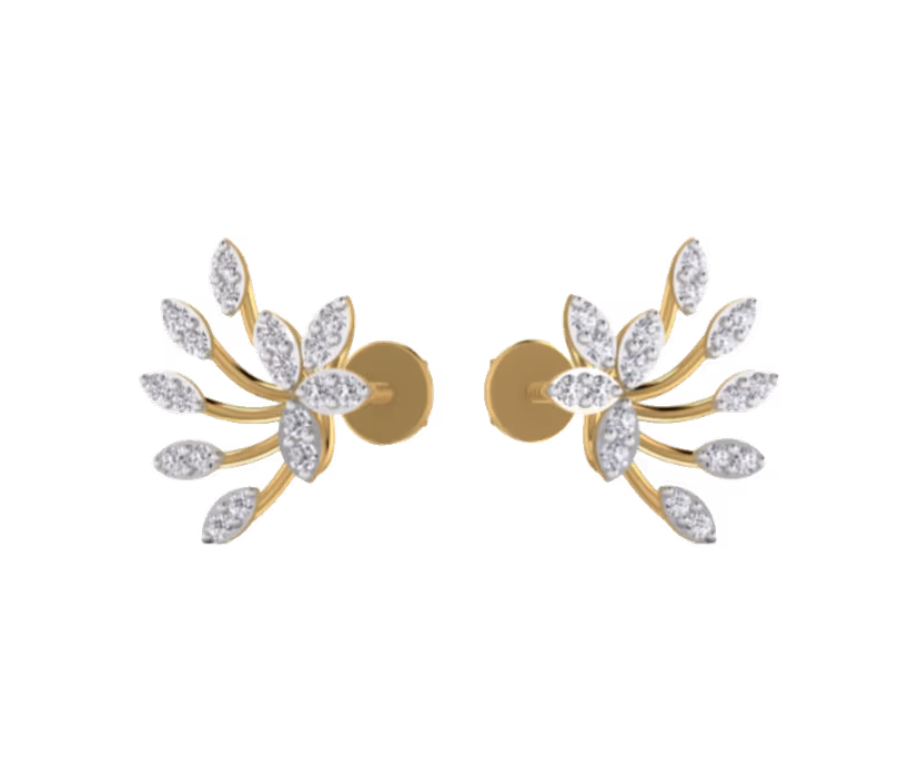 Bridal Sunburst Spray Earrings