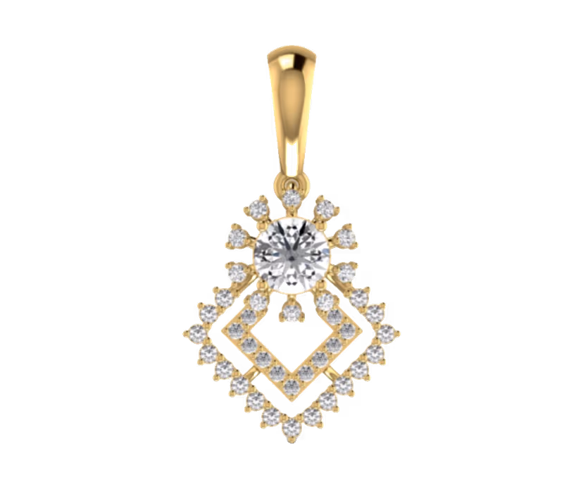 Bridal Drop Diamond Pendant