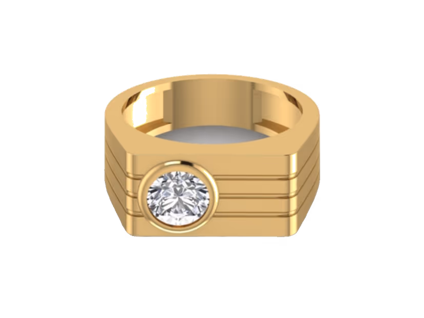 Round Geometric-Set Signet