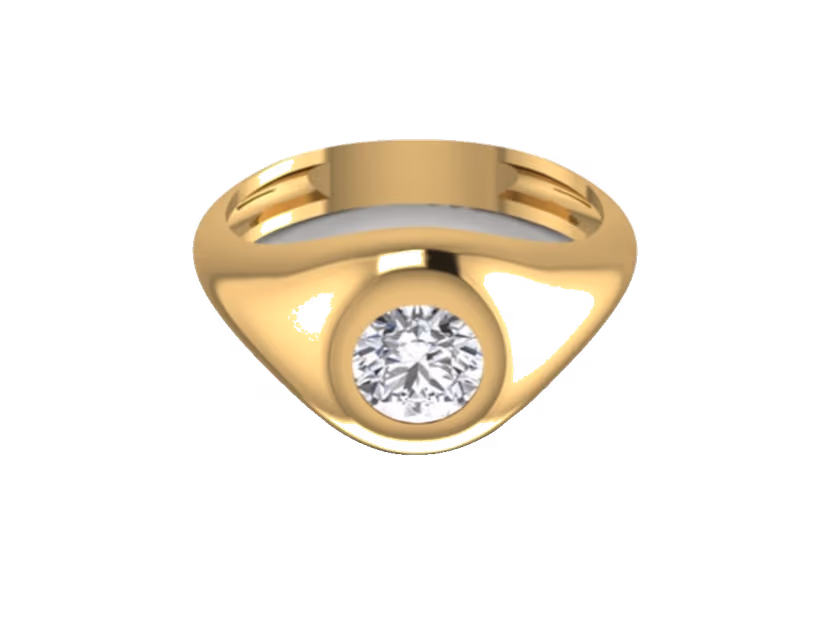 Round Solid Signet