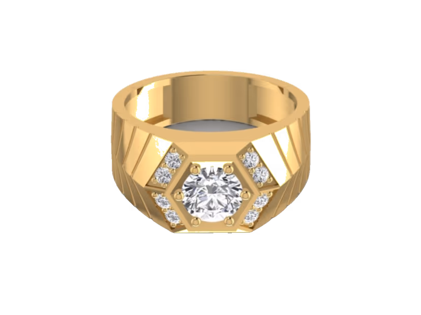 Geometric hexagonal frame, architectural