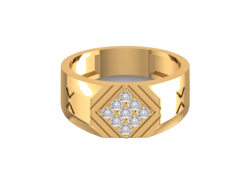 Diamond-within-diamond geometric cluster
