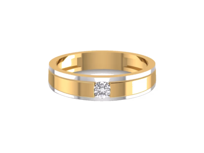 Two-tone gold + silver, entry-level price point