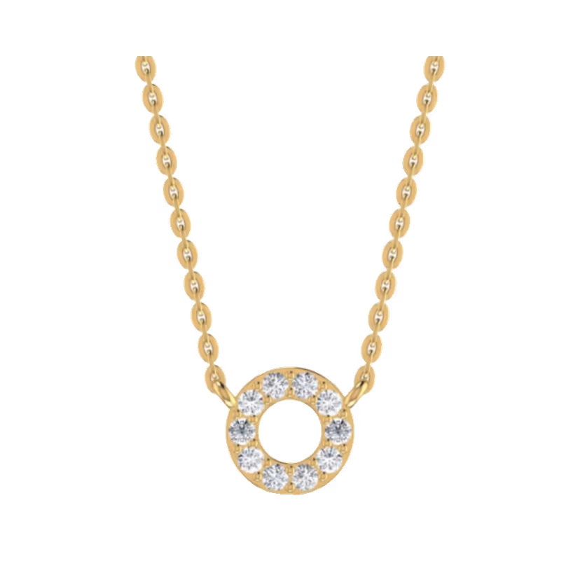 Round Bezel Pendant — Mini