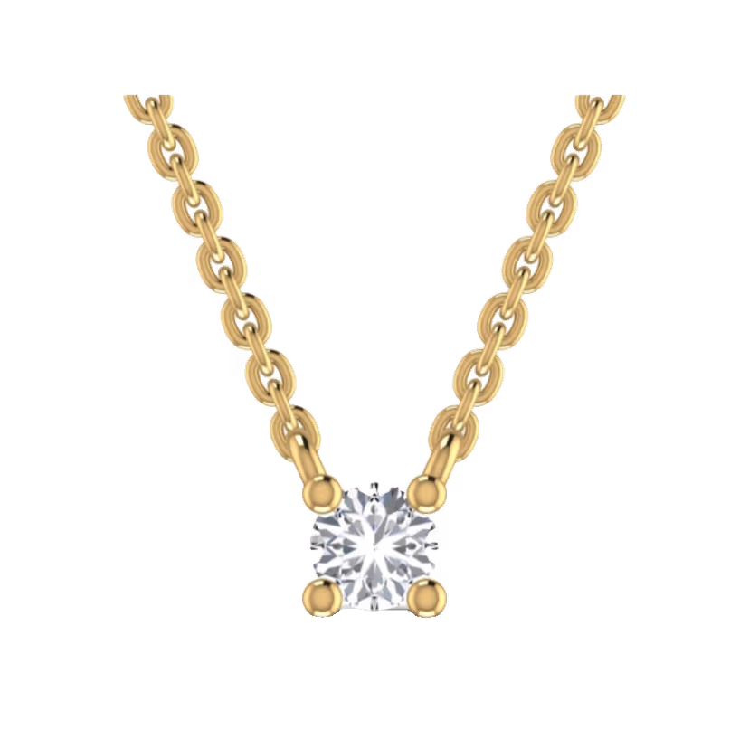 Heart Solitaire Pendant