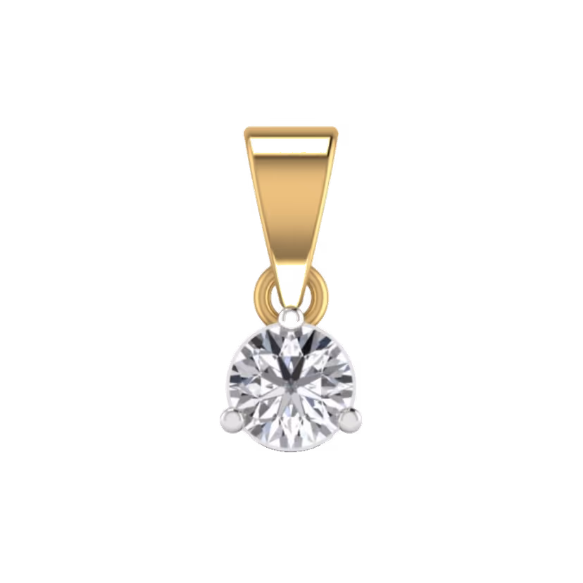 Tiny diamond pavé bar pendant on a polished chain.