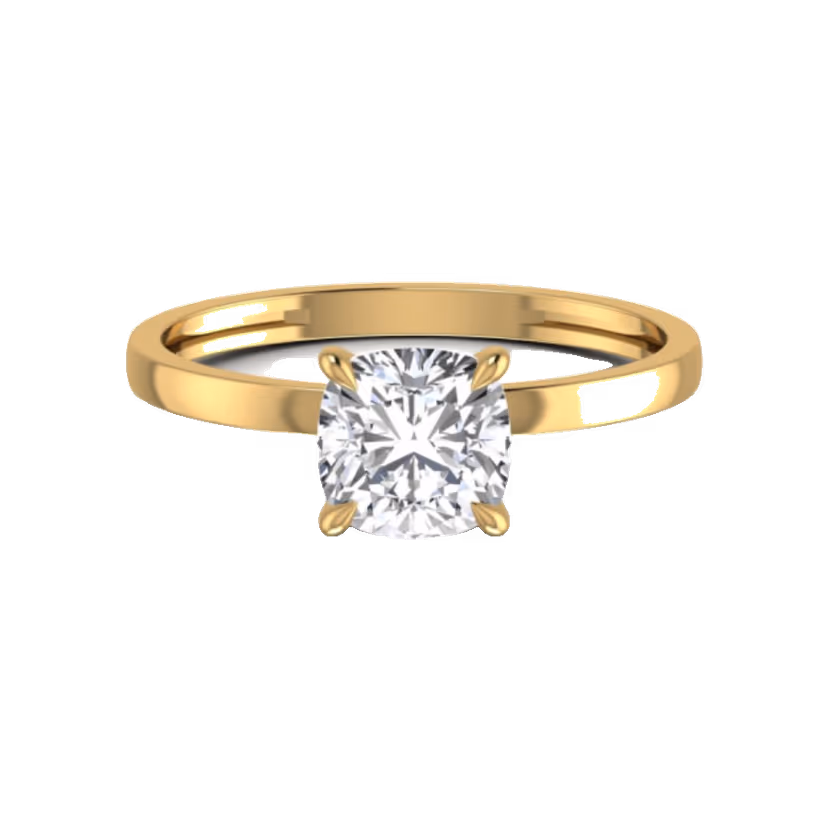 Double-row pavé eternity ring with continuous diamond surface.