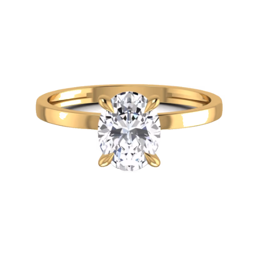 Pavé halo ring with split-shoulder gallery detail.