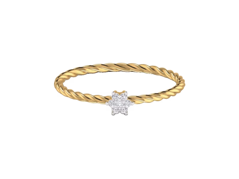 Ultra-light dainty accent ring